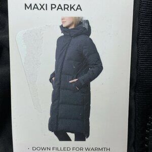 MPG Women's S Maxi Parka Black Down C0310